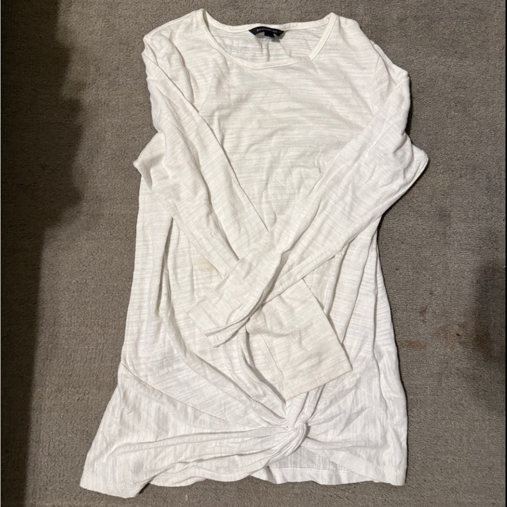 Banana Republic Cream Long Sleeve Top